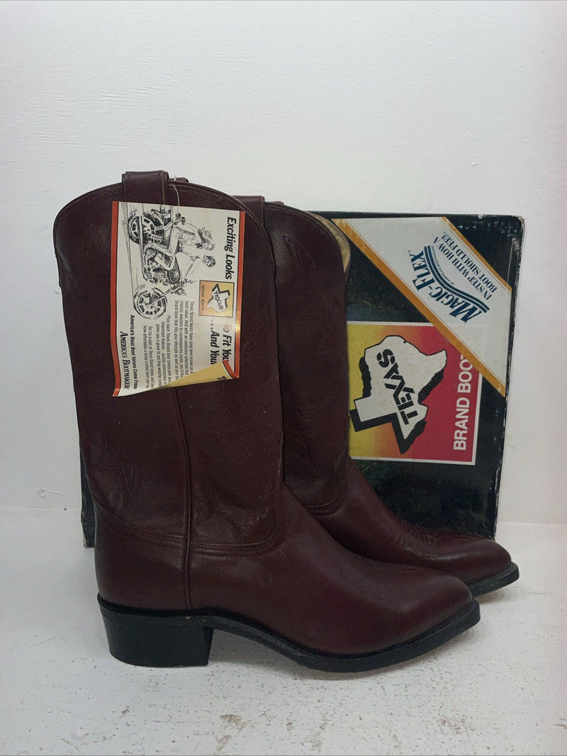 New Men’s Red Texas Brand Cowboy Boots. 7863 10 D. 7-31