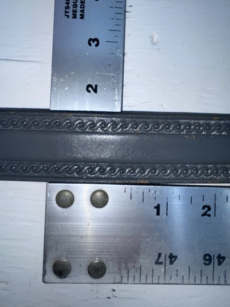 New Gray Genuine Leather Wright Tooled 32” Belt #10119 JJ-53