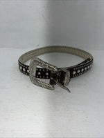 New Brown Blazin Roxx Genuine Leather Bling Belt Large #N3510002 W-14