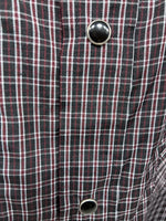 New Men’s Western Express Black Red Flannel Long Sleeve Pearl Snap 2XL F-98
