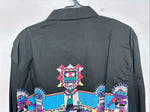 New Women’s Wrangler Black Deigned Long Sleeve Button Up XL II-47
