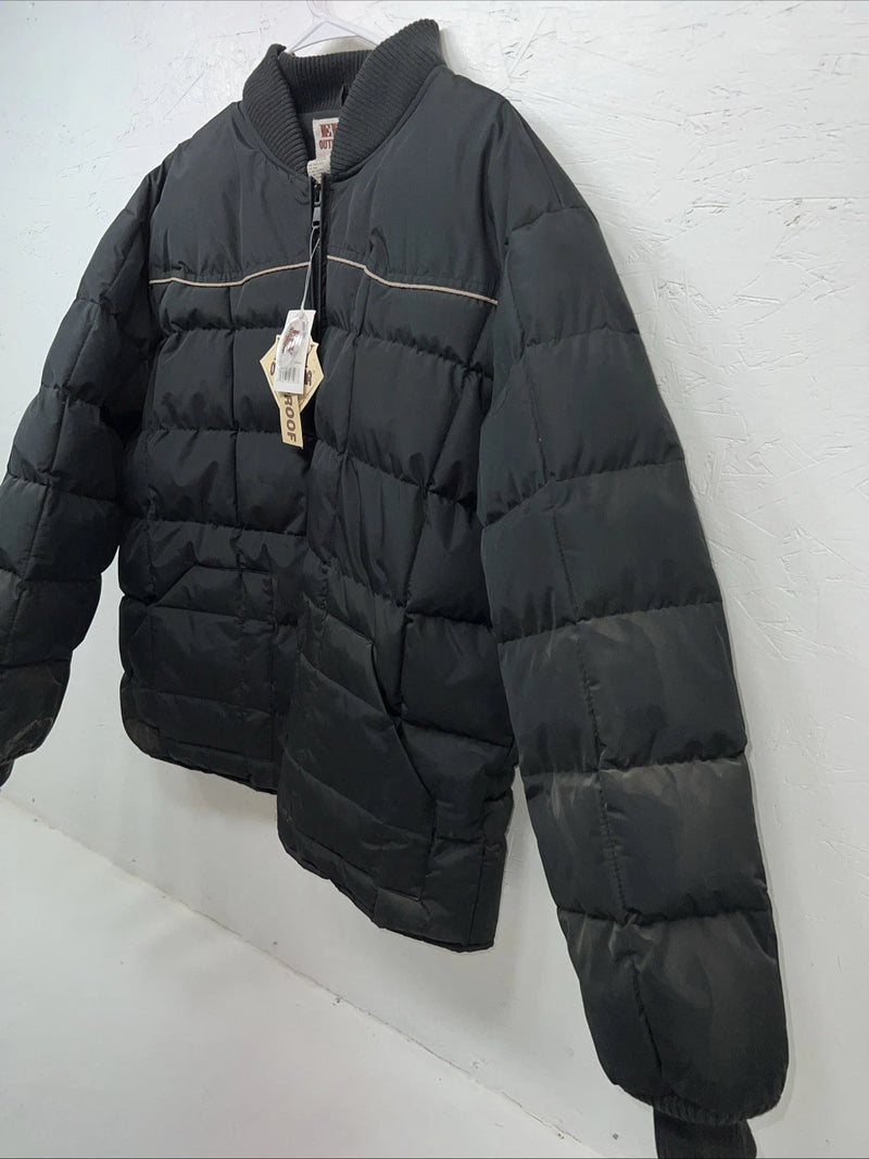 New ELY Outerwear Mens Black Puffer Jacket XL #241020 RR-3