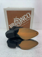 New Kids Black With Fringe Bronco Cowboy Boots. C 1870 1.5 1 1/2 D. 23-110