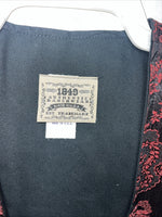 New Women’s 1849 Authentic Ranchwear Red Western Show Vest Medium WW-77