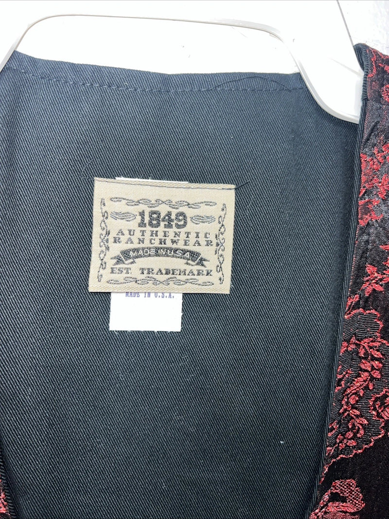New Women’s 1849 Authentic Ranchwear Red Western Show Vest Medium WW-77