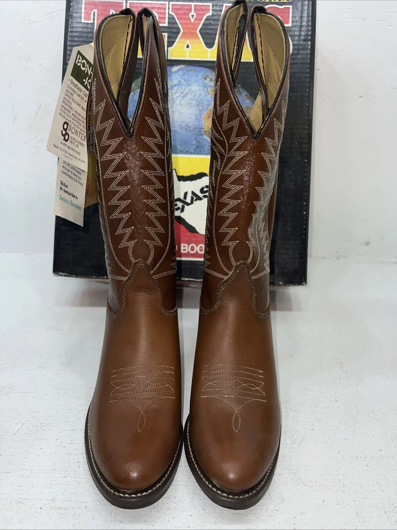 New Women’s Brown Texas Brand Cowboy Boots. 4501 6.5 6 1/2 M. 19-108