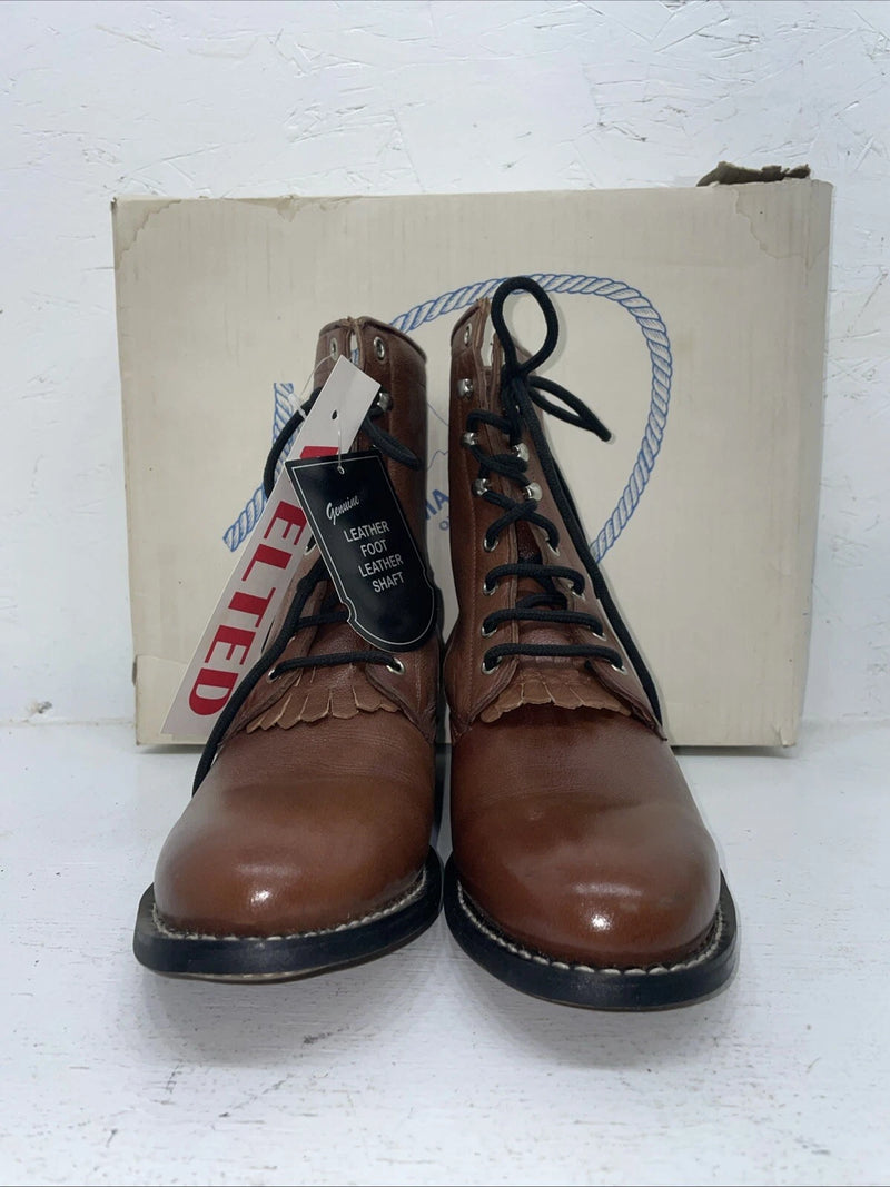 New Women’s Brown A Jama Product Cowboy Boots. 51176 7. 18-124