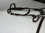 New Tough 1 Brown Nylon Browband Headstall With Bit Split Reins #42-7499 W-33
