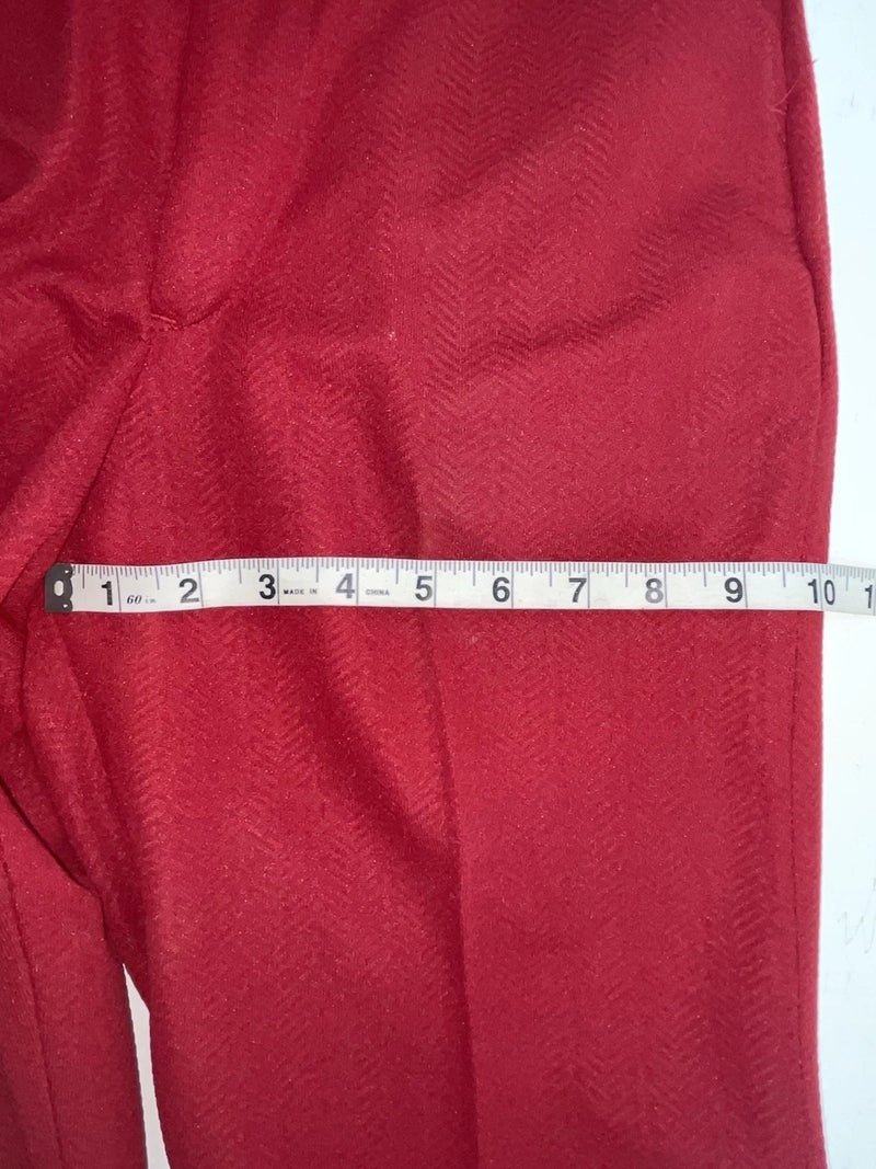 New Vintage Red Polyester Pants #2327 3A-78