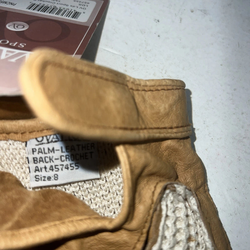 New Brown Ovation Ladies Sport Crochet Gloves #457455 DD-500