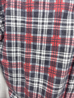 New Kids Panhandle Slim Red Plaid Long Sleeve Pearl Snap Size 12 CC-86