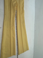 New Vintage Yellow Western Heritage Polyester Pants #G31 3A-89