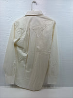 New Men’s Panhandle Yellow Long Sleeve Pearl Snap 15 Medium F-69