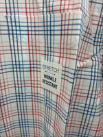 New Men’s ELY Cattleman White Multicolor Plaid Long Sleeve Button Up XL R-52