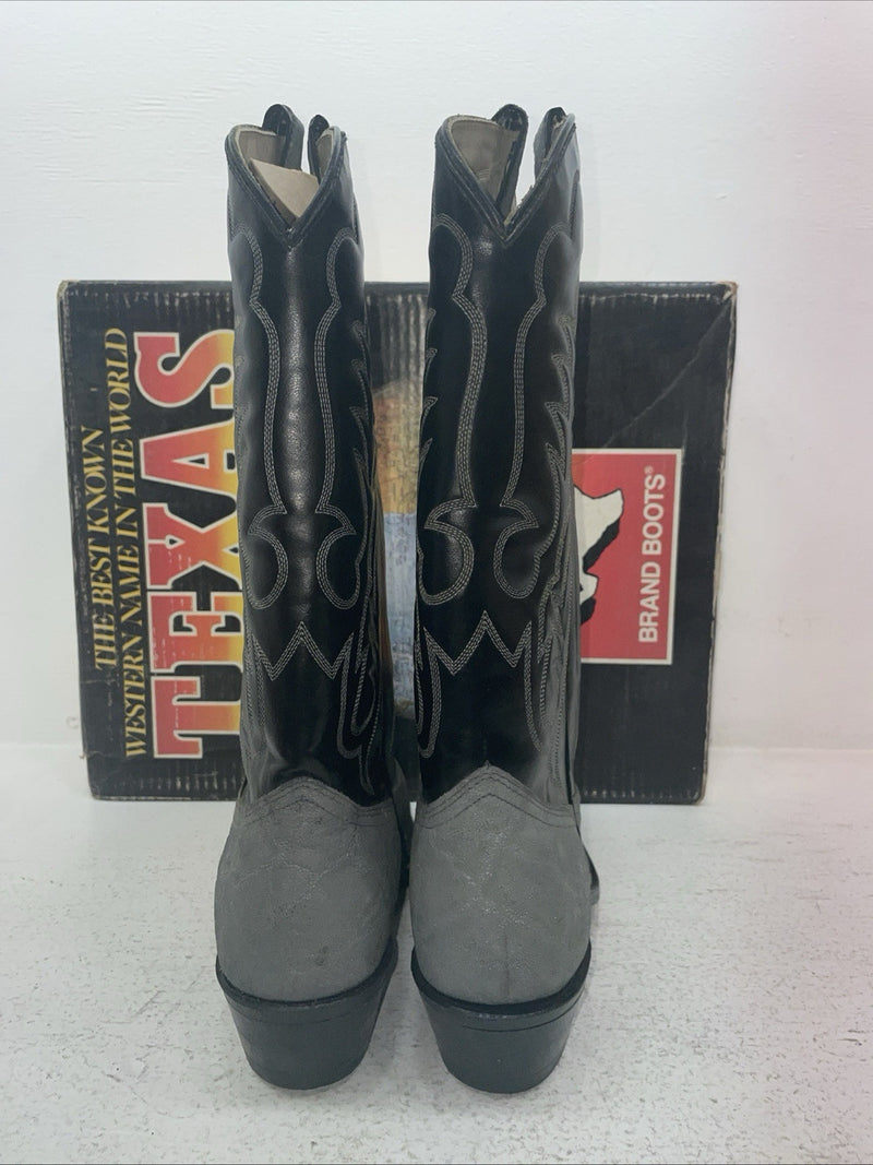 New Men’s Gray Texas Brand Cowboy Boots. 5092 8 E E. 3-145