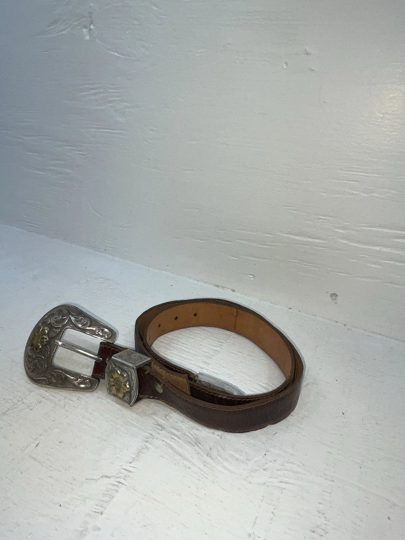New Brown Genuine Leather Wrangler 28” Belt #4820 JJ-106