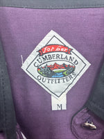 New Women’s Cumberland Purple Western Long Sleeve Button Up Pearl Medium V-59