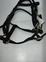 New Fabtron Black Nylon Halter/Bridle Trail Combo With Split Reins #NP54-5 W-43
