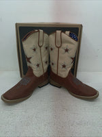New Children’s Brown DBL Barrel Cowboy Boots. 4471402 3.5 3 1/2. 22-49