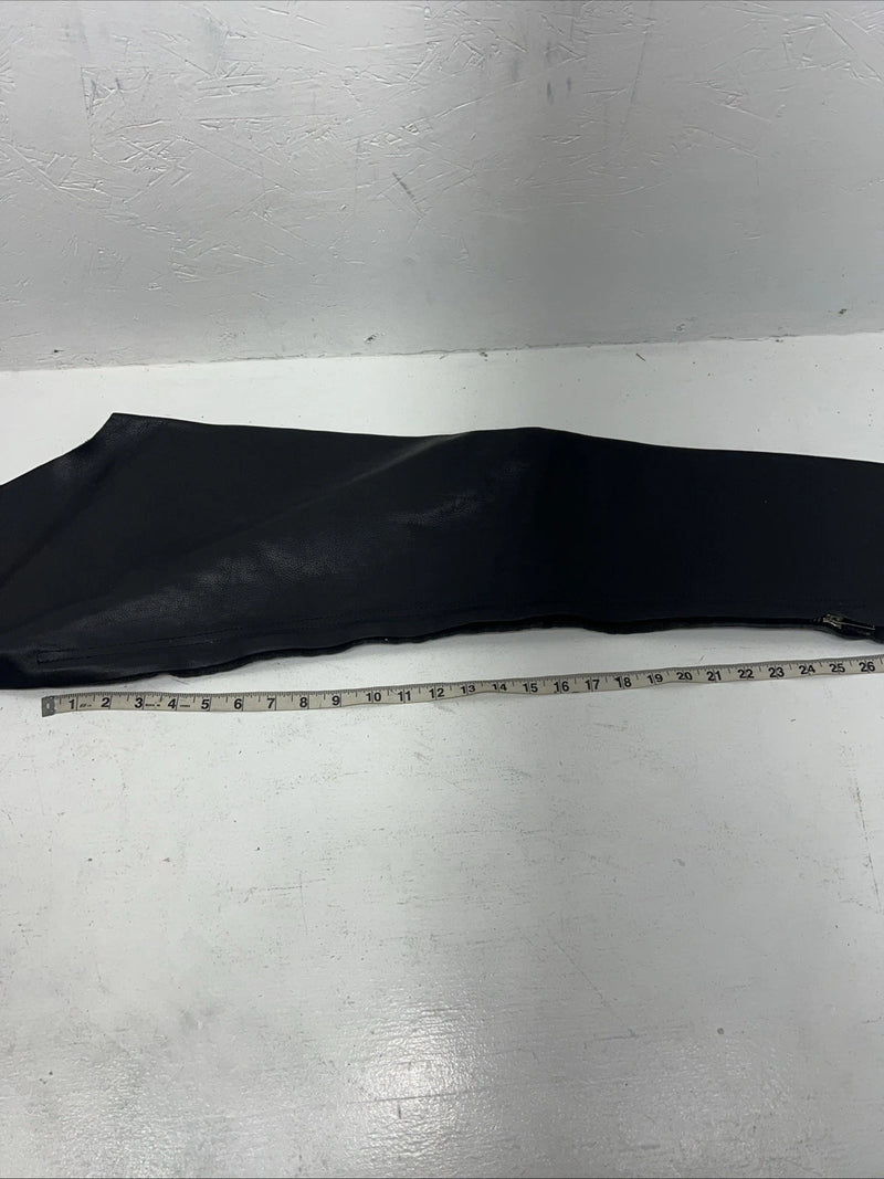NOS Black Leather Show Chaps Adjustable Waist 45” Small N-37