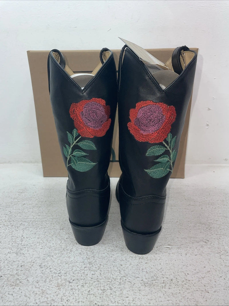 New Youth Black Smoky Mountain Cowboy Boots. 3688 Y 3.5 3 1/2. 22-34