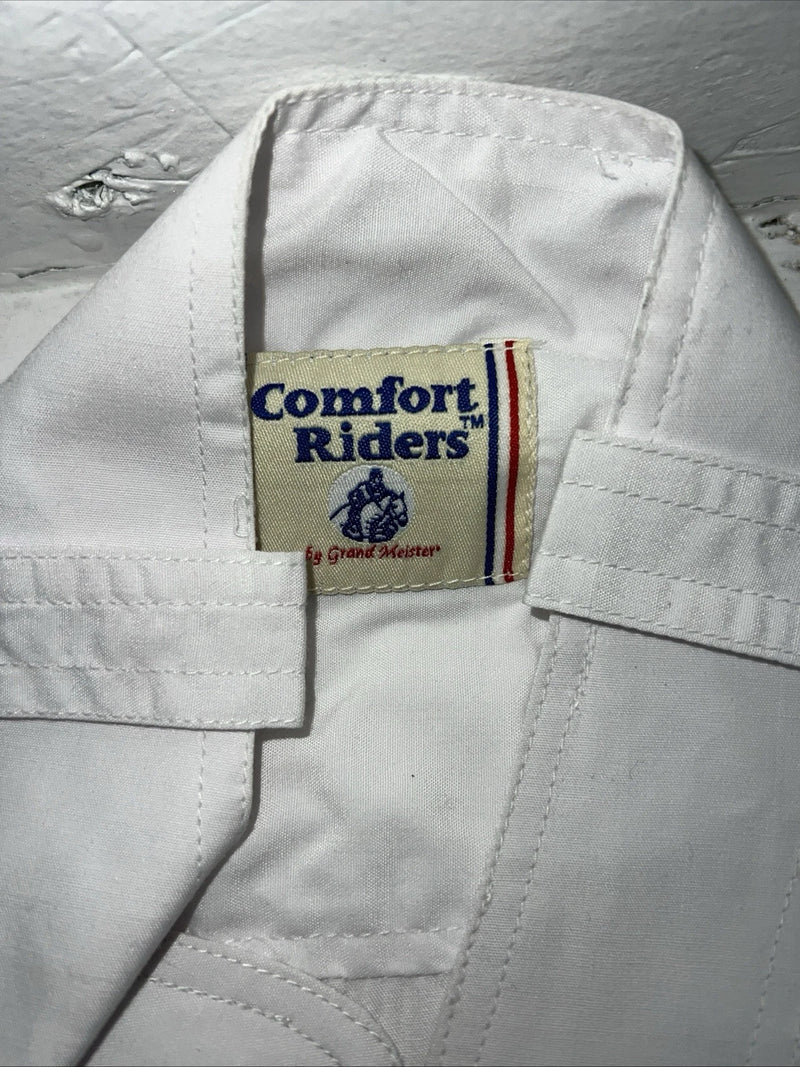 New Women’s White Comfort Riders Sleeveless Riding Shirt. 38 D-43