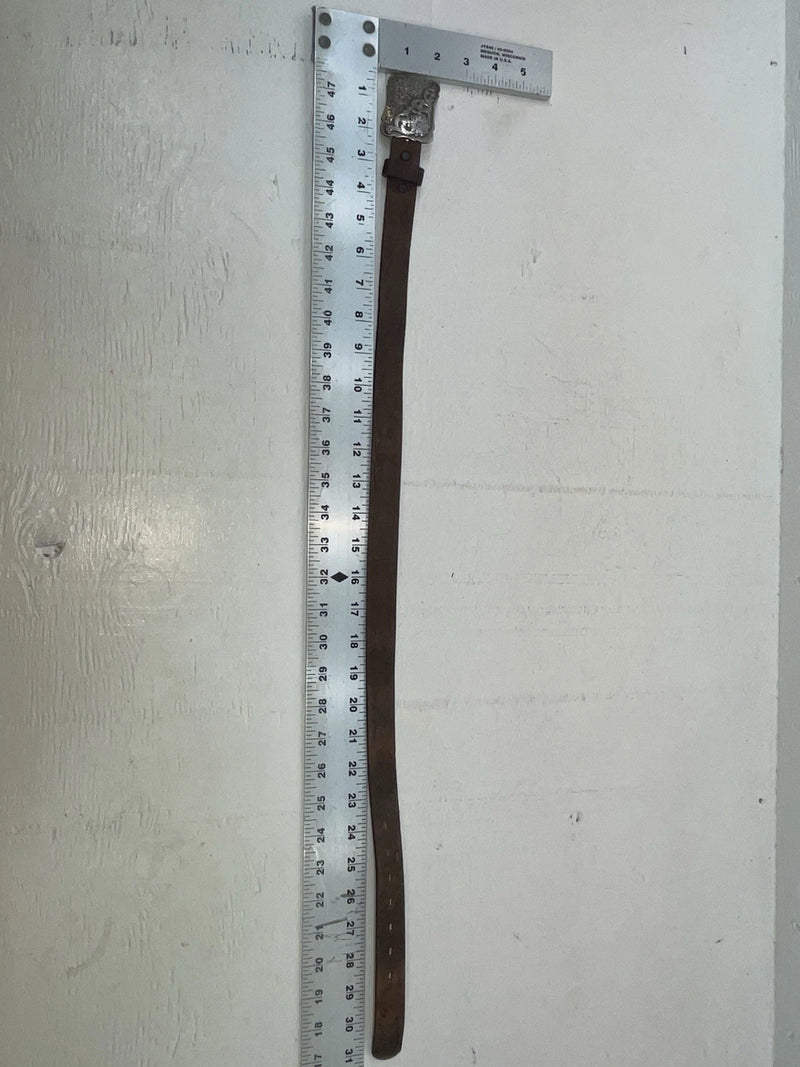 New Brown Genuine Leather Chambers Tooled 24” Belt #WY402 NN-10