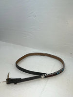 New Black Genuine Leather Breaded 30” Belt NN-7