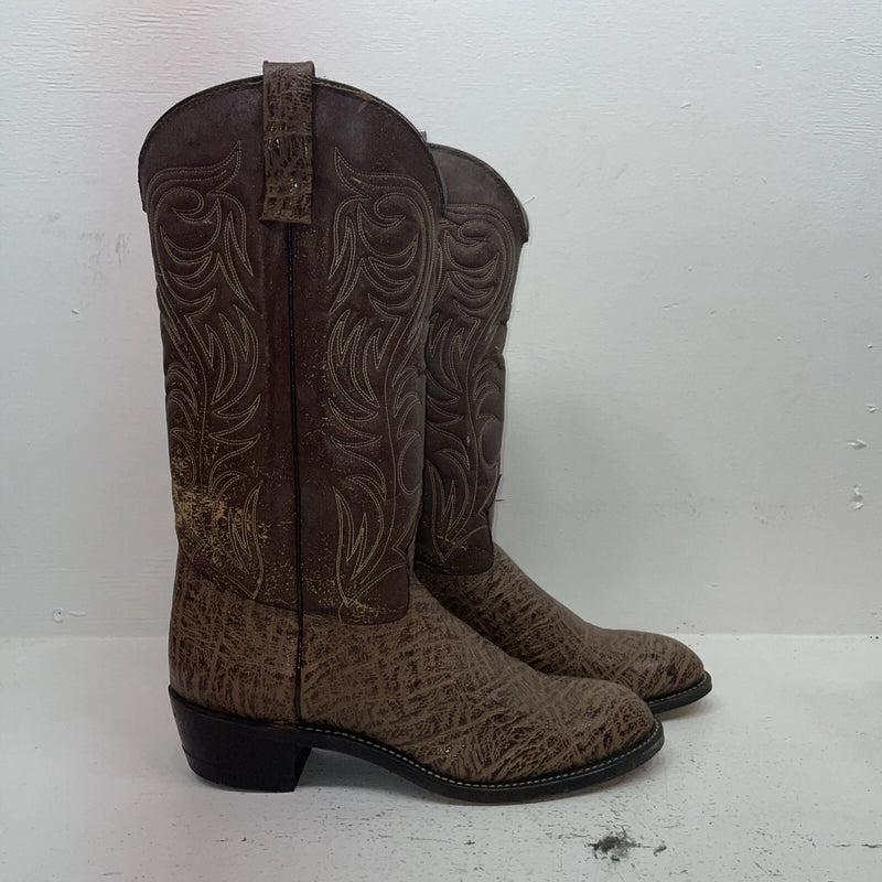 New Women’s Brown Texas Brand Cowboy Boots. 4634 9.5 9 1/2 M. 15-157