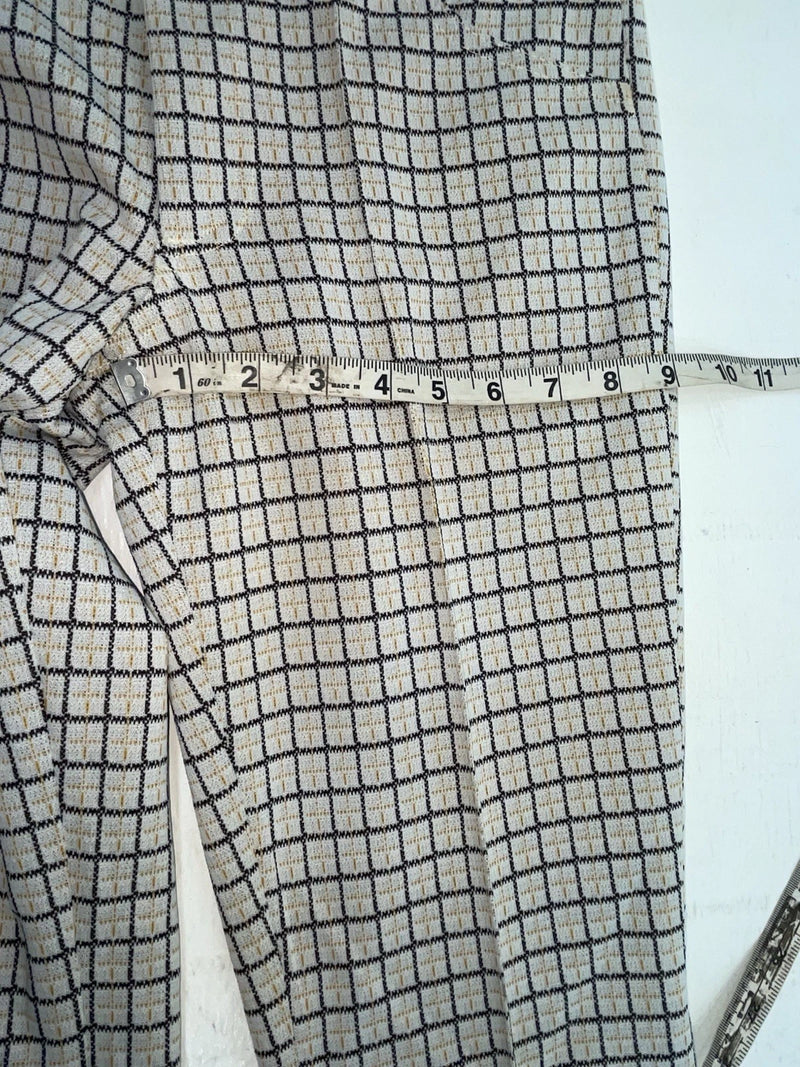 New Vintage Yellow And Black Striped Dickson Jenkins Polyester Pants #724 VV-69