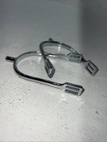 New Kelly Silver Star Silver Metal English Spurs #24-9995 L-500