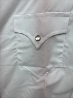 New Boys Champion Western White Long Sleeve Pearl Snap 16 CC-79