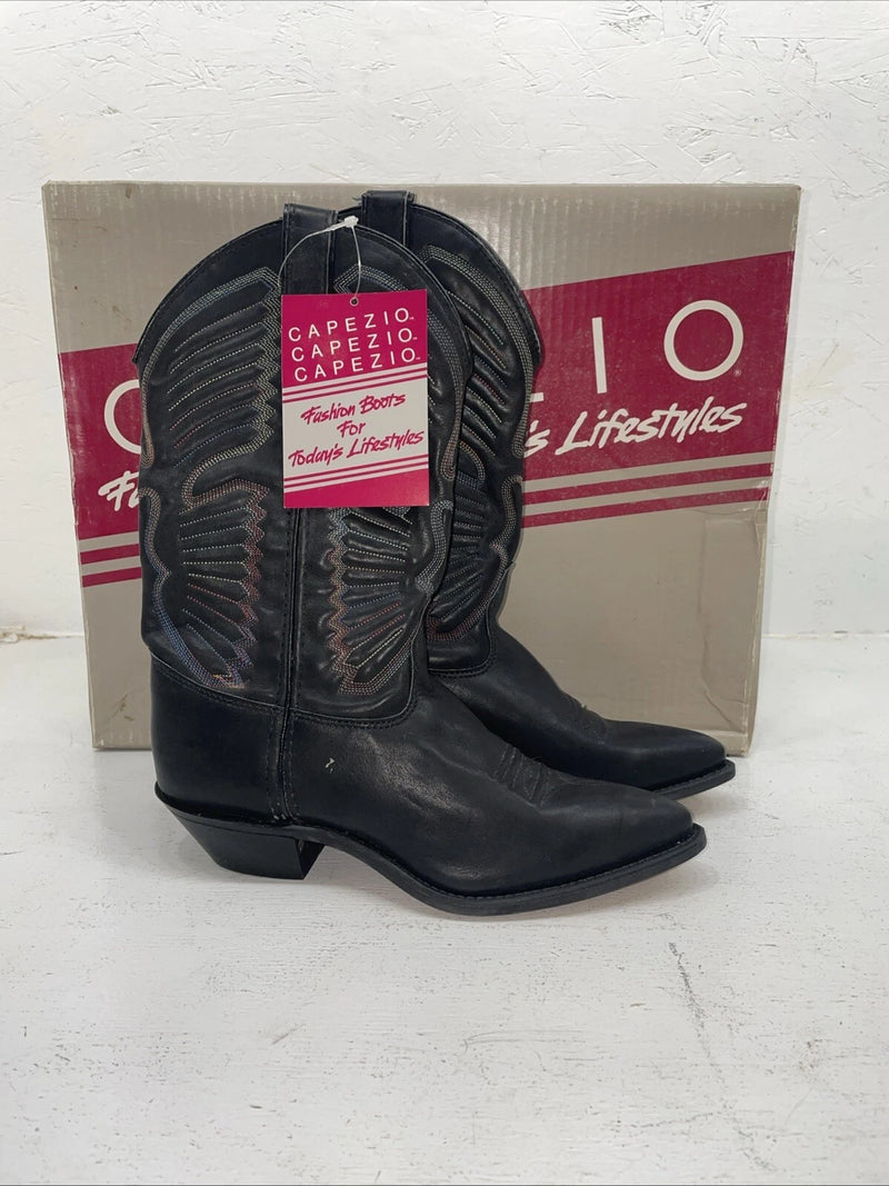 New Women’s Black Capezio Cowboy Boots. L 280 7 M. 18-44