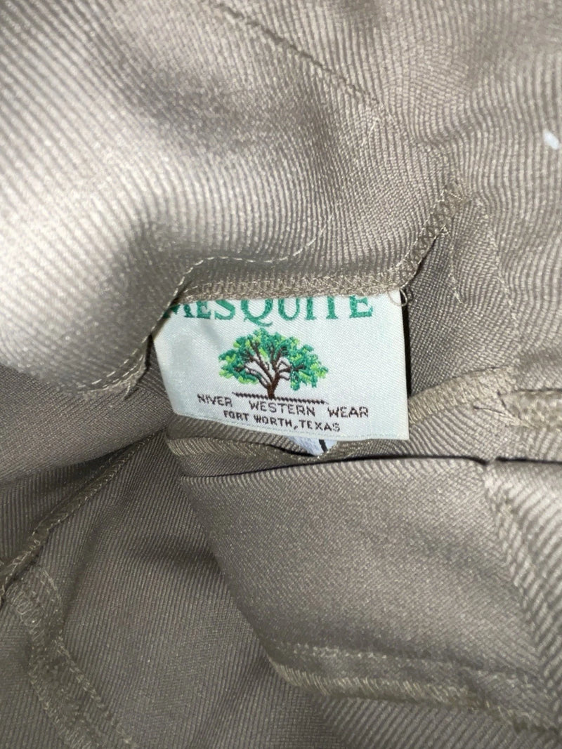 New Vintage Beige Mesquite Polyester Pants #5515 3A-93