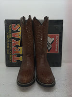 New Men’s Brown Texas Brand Cowboy Boots. 5084 9 D. 4-72