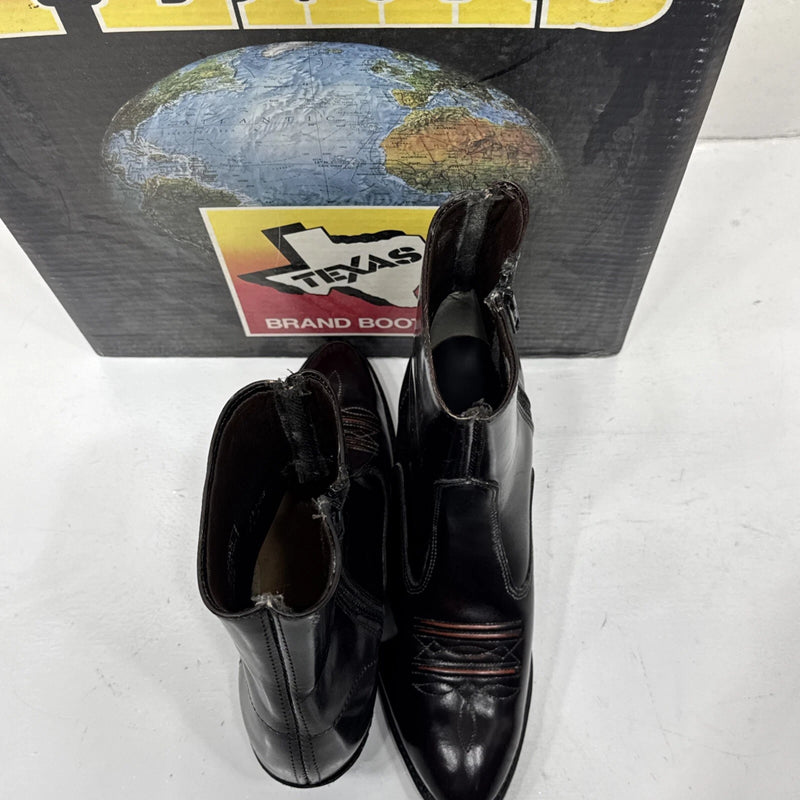 NEW Men Dark Chocolate Texas Brand Western Fasion Boot. Size 8EE. 2-5.