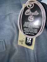 New Vintage Gray Circle S Polyester Pants #0142 XX-102