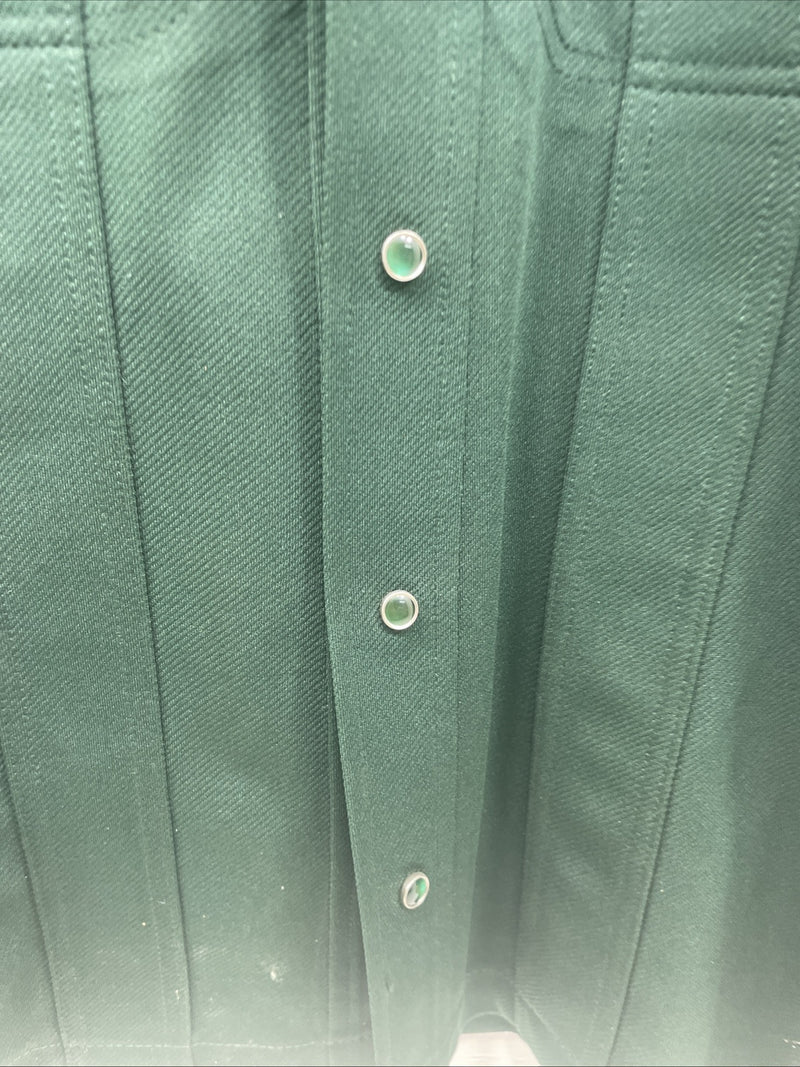 New Men’s Lee Green Long Sleeve Pearl Snap Small Regular B-127