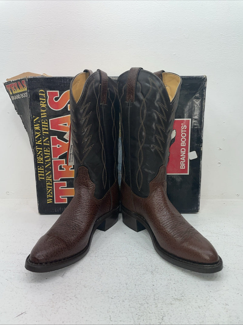 New Men’s Brown Texas Brand Cowboy Boots. 251527503 9.5 9 1/2 D. 5-49
