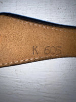 New Brown Genuine Leather Nocona Silver Animal Pendent 24” Belt #605 NN-62