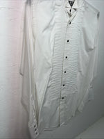 New Men’s ELY Tuxedo White Long Sleeve Button Up Small Shirt 3B-74