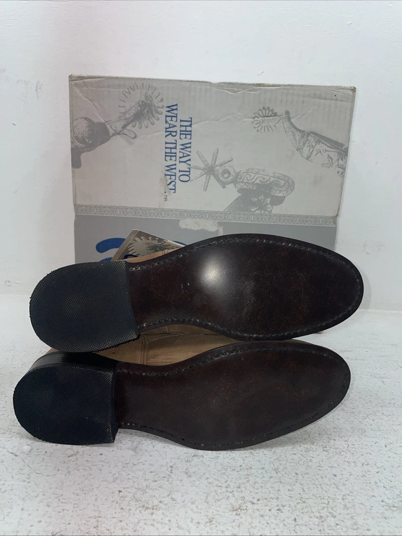 New Men’s Brown Lace Up Acme Cowboy Boots. 18069 8 M. 3-64