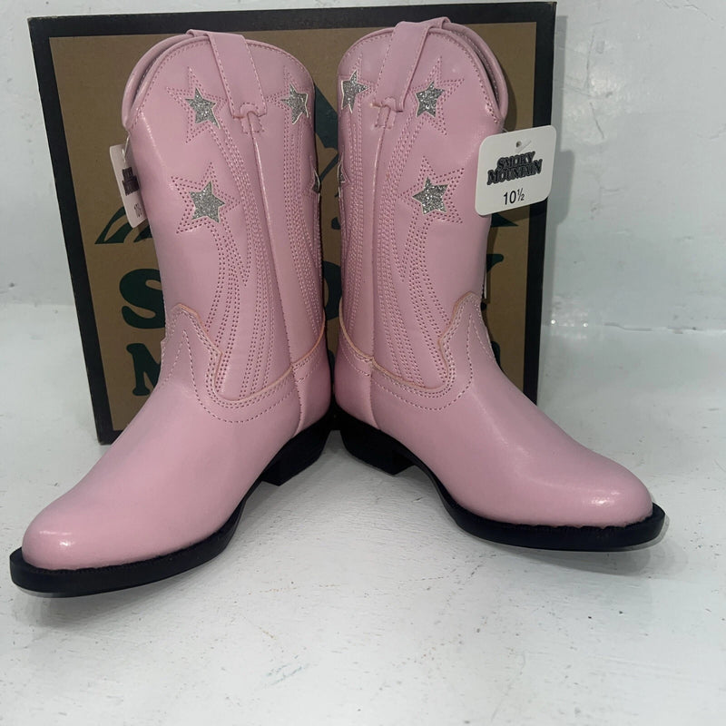 New Children’s Pink Smoky Mountain Cowboy Boots. 1058JC 10.5 10 1/2. 24-56