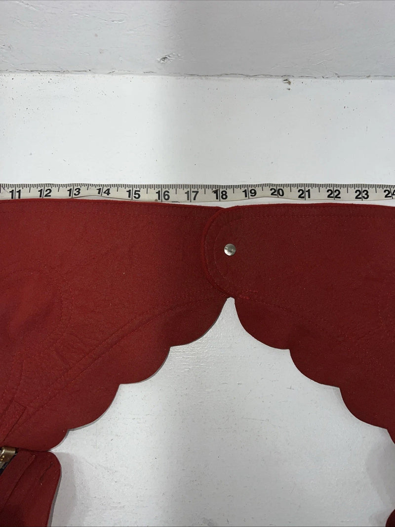 NOS Red Show Chaps Adjustable Waist 34” L-50