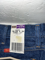 New Mens Cowboy But Classic Fit Wrangler Denim Jeans. 19/20x34 F-40
