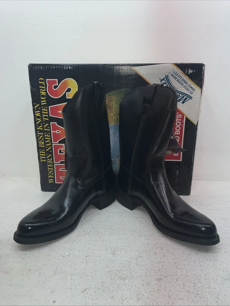 New Men’s Black Texas Brand Cowboy Boots. 8060 8.5 8 1/2 D. 3-97