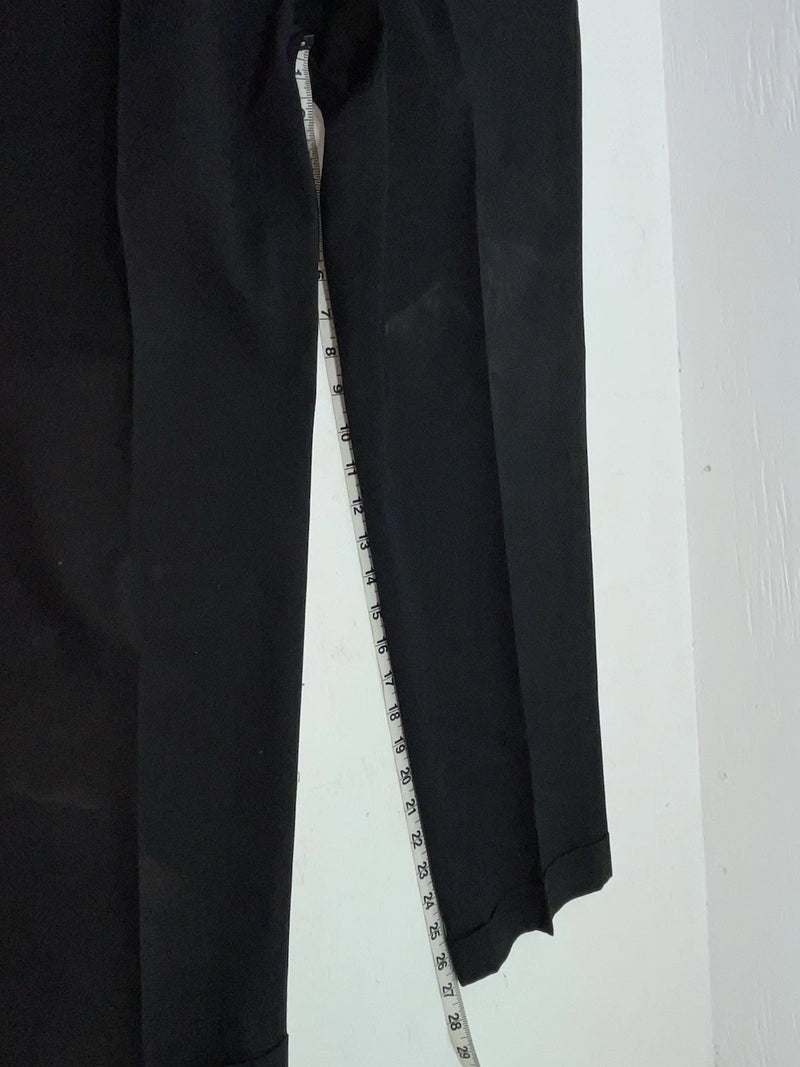 New Vintage Black Lee Polyester Pants #7429 XX-67