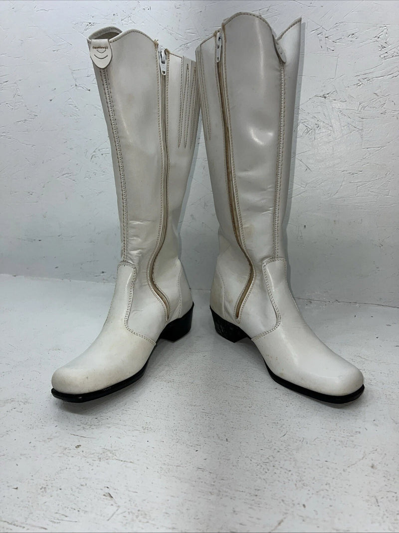 New Woman’s White Dingo Cowboy Boots. 7631 7 M. 18-38