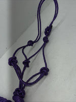 New Tough 1 Purple Poly Rope Tied Halter #50-1010 G-504