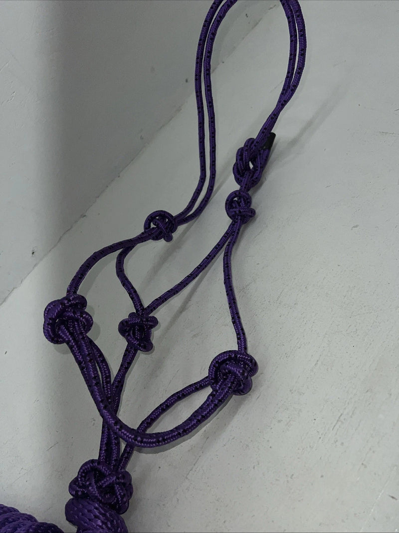 New Tough 1 Purple Poly Rope Tied Halter #50-1010 G-504